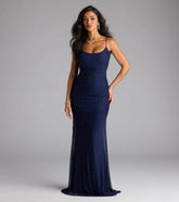 Camilla Mermaid Rhinestone Pearl Formal Dress