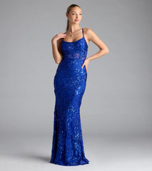 Artemis Open Back Mermaid Sequin Formal Dress