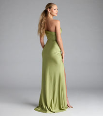 Mona Off-Shoulder Slit Mermaid Formal Dress
