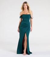 Grace Off-The-Shoulder Wrap Mermaid Formal Dress