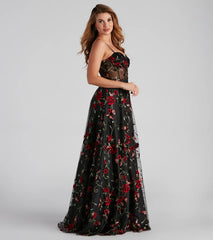 Katherine Floral Detailed Ball Gown