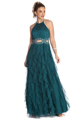 Sonia Lace Mesh Tendril Dress