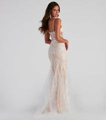 Samara Corset Lace Ball Gown