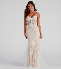 Samara Corset Lace Ball Gown