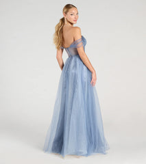 Yarelis Corset A-Line Glitter Tulle Ball Gown