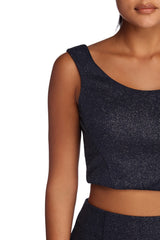 Mariah Glitter Two Piece Dress