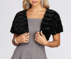 Timeless Elegance Faux Fur Bolero