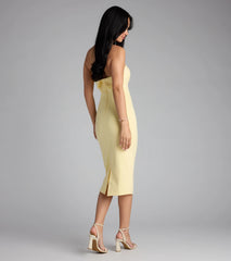 Simply Fab Ponte Knit Midi Tube Dress