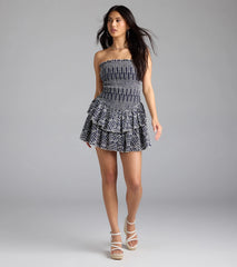 Match My Energy Eyelet Skater Dress