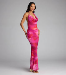 Turn Heads Tie-Dye Open Back Maxi Dress