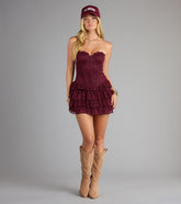 Laced In Love Corset Mini Dress