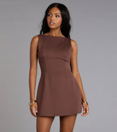 Back to Chic A-Line Mini Dress