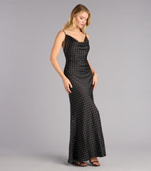 Effortless Allure Satin Polka Dot Maxi Dress