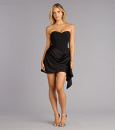 Wrapped in Radiance Satin Mini Dress