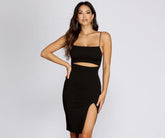 Take Over Cut Out Midi Dress