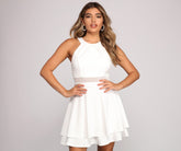 Confident And Chic Skater Dress