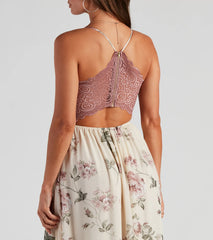 Floral Romance Chiffon Maxi Dress