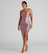 Sleek Style Moves Midi Dress