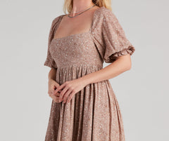 Total Chica Floral Skater Dress