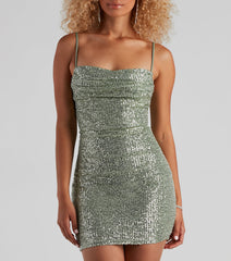 Glisten And Glow Sequin Mini Dress
