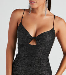 Glitzy Girl Glitter Mesh Mini Dress