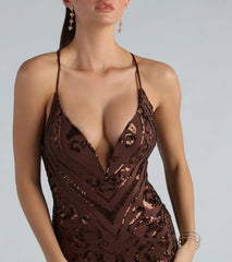 Getting The Vibe Sequin Lace-Up Mini Dress