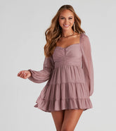 Effortless Muse Chiffon Skater Dress