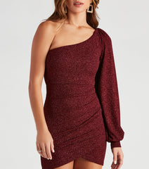 Chic Glam Moment Glitter Knit Mini Dress