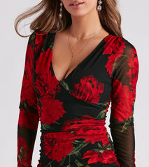 Picking Petals Floral Mesh Dress