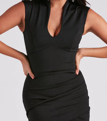 Making Connections Crepe Short Dress