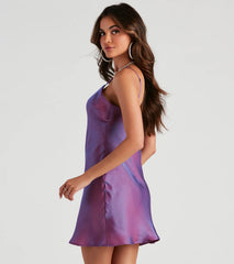 Outer Limits Holographic A-Line Dress