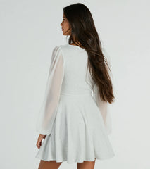 Captivate In Glitter Party Dress