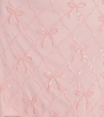 Cutest Style Sequin Bow Strapless Lace-Up Mini Dress