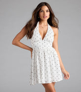 Cutesy Girl Polka Dot Skater Dress