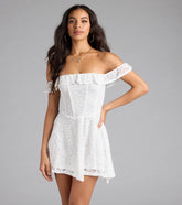 Sweet And Sultry Corset Lace Skater Dress