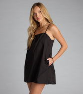 Too Cute to Care Babydoll Mini Dress
