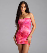 Major Head Turner Floral Bodycon Mini Dress