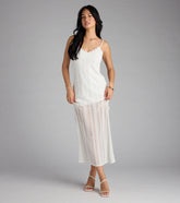 All Eyes on You Lace Low Back Midi Dress