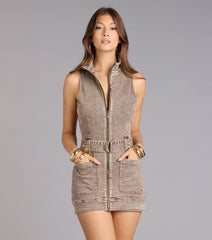 Everyday Cute And Cool Denim Mini Dress