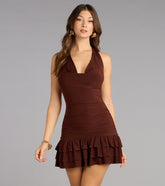 The Drama Edit Ruffle Mini Dress