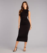 Curve Flow Bodycon Midi Dress