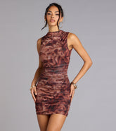 Catch My Glow Mesh Bodycon Mini Dress