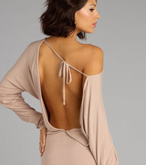 Behind The Scenes Long Sleeve Mini Dress