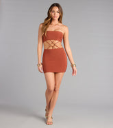 Sleek Attitude Cutout Mini Tube Dress