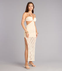 Coastal Crush Cutout Crochet Maxi Dress