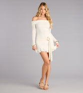 Wrapped in Charm Rib Knit Dress