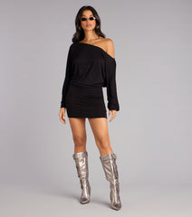 All Yours Off-Shoulder Mini Dress