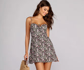 Floral Chic Mini Dress