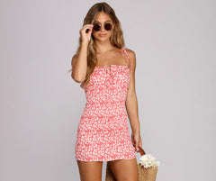 Smocked And Stylin' Mini Dress