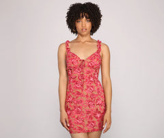 Pretty And Chic Paisley Printed Mini Dress